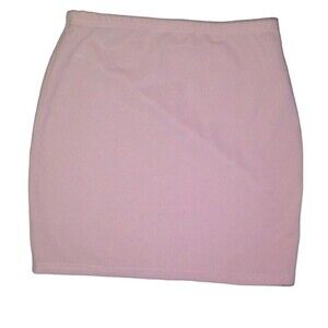 SHEIN Skirt Rose Coral Elastic Waist Size Large L